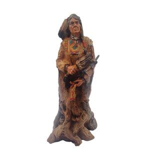 Old West Visions Limited Edition Native American Figurine 9.5" Hand-Painted
